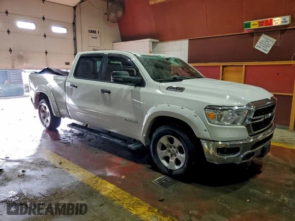 ✅ 2023 Ram 1500 Lone Star • VIN: 1C6SRFMT5PN535691 • Lot: 95516585. Listed on Copart with 83,654 mi. Free auction sales archive from the USA and detailed vehicle history report at DreamBid. Image 4.