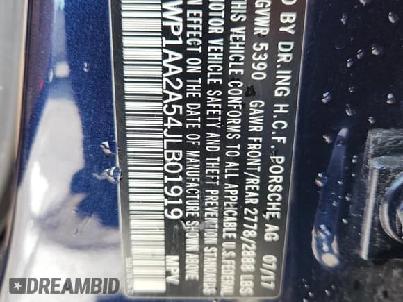 ✅ 2018 Porsche Macan • VIN: WP1AA2A54JLB01919 • Лот: 91427095. Опубликован ранее на Copart с пробегом 69 772 миль. Бесплатный доступ к архиву аукционных продаж из США и подробный отчёт об истории автомобиля на DreamBid. Изображение 14.