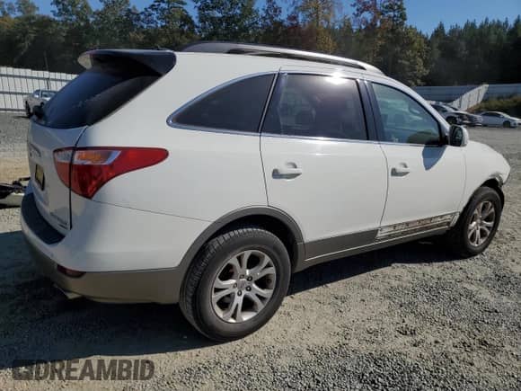 2011 Hyundai Veracruz GLS with VIN KM8NUDCC5BU142245, listed as a Copart auction lot 77348934 with 189,597 mi miles and Salvage title. Bid and sale history available at DreamBid. Image 3.