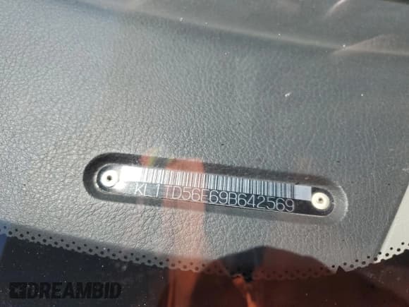 ✅ 2009 Chevrolet Aveo 1LT • VIN: KL1TD56E69B642569 • Lot: 56905535. Wystawiony na Copart z przebiegiem 77 263 mil. Bezpłatny archiwum sprzedaży aukcyjnych z USA i szczegółowy raport historii pojazdu na DreamBid. Zdjęcie 12.