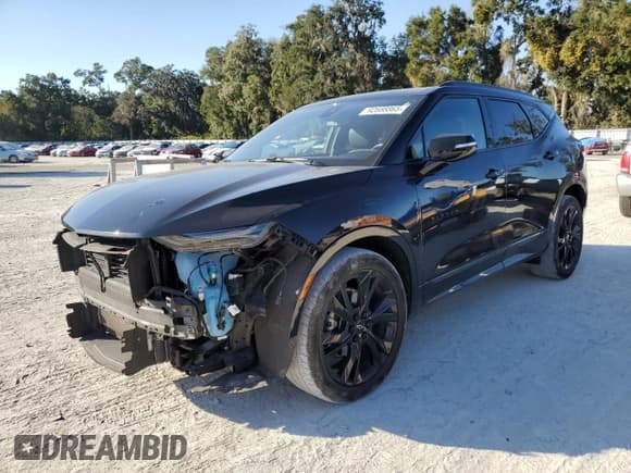 ✅ 2022 Chevrolet Blazer RS • VIN: 3GNKBKRS9NS171968 • Lot: 92688865. Listed on Copart with 46,924 mi. Free auction sales archive from the USA and detailed vehicle history report at DreamBid. Image 1.