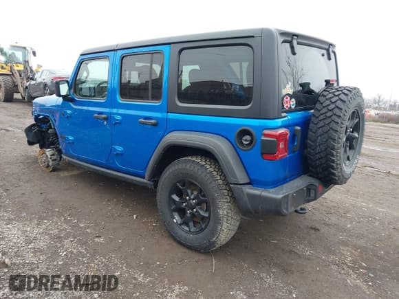 ✅ 2022 Jeep Wrangler Unlimited Sport S • VIN: 1C4HJXDG9NW116270 • Lot: 41227700. Listed on IAAI with 40,181 mi. Free auction sales archive from the USA and detailed vehicle history report at DreamBid. Image 3.