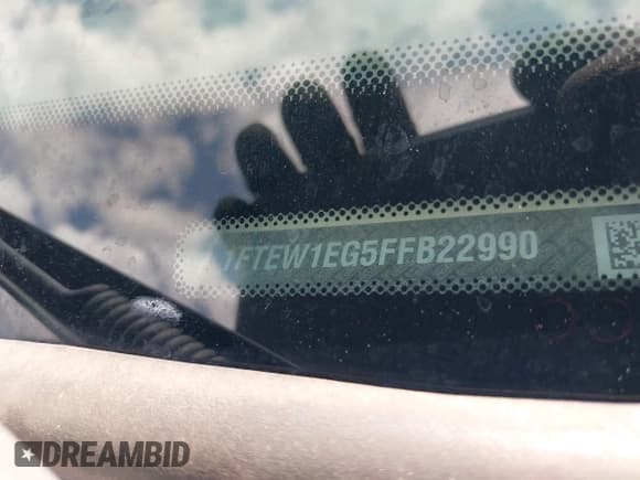 ✅ 2015 Ford F-150 XLT • VIN: 1FTEW1EG5FFB22990 • Lot: 42980580. Listed on IAAI with 226,766 mi. Free auction sales archive from the USA and detailed vehicle history report at DreamBid. Image 9.