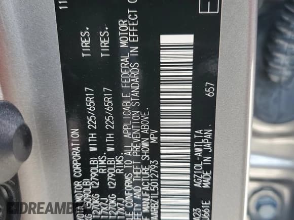 ✅ 2020 Lexus NX 300 • VIN: JTJAARBZ1L5012793 • Lot: 65517085. Wystawiony na Copart z przebiegiem 28 279 mil. Bezpłatny archiwum sprzedaży aukcyjnych z USA i szczegółowy raport historii pojazdu na DreamBid. Zdjęcie 13.