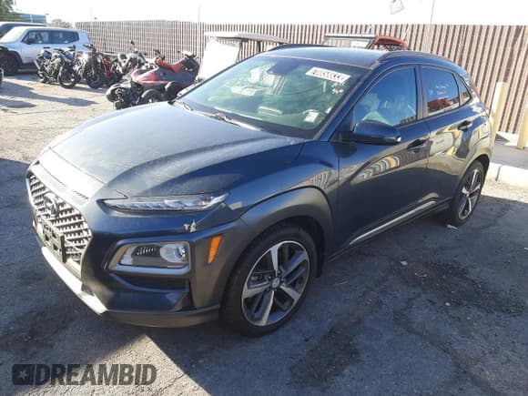 ✅ 2019 Hyundai Kona Limited • VIN: KM8K3CA57KU223428 • Лот: 70858833. Опубликован ранее на Copart с пробегом Не указан. Бесплатный доступ к архиву аукционных продаж из США и подробный отчёт об истории автомобиля на DreamBid. Изображение 1.