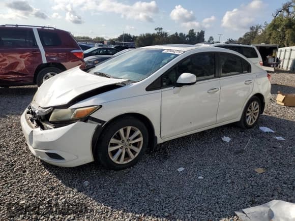 ✅ 2012 Honda Civic EX • VIN: 19XFB2F88CE071326 • Lot: 92994275. Listed on Copart with Not provided. Free auction sales archive from the USA and detailed vehicle history report at DreamBid. Image 1.