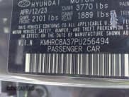 ✅ 2023 Hyundai Venue SEL • VIN: KMHRC8A37PU256494 • Lot: 39727783. Listed on IAAI with 20,170 mi. Free auction sales archive from the USA and detailed vehicle history report at DreamBid. Image 9.