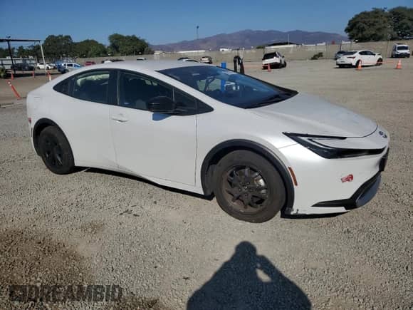 2023 Toyota Prius XSE Premium with VIN JTDACACU1P3007855, listed as a Copart auction lot 80563675 with 7,111 mi miles and Salvage title. Bid and sale history available at DreamBid. Image 4.