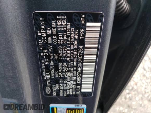 2022 Hyundai Palisade Calligraphy с VIN KM8R7DHEXNU407264, выставлен на аукционе Copart как лот 44373914 с пробегом 21 273 миль миль и Списание • Salvage title. История ставок и продаж доступна на DreamBid. Изображение 13.