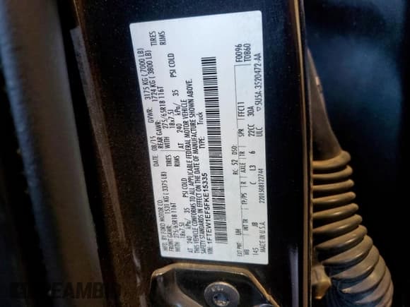 ✅ 2015 Ford F-150 XLT • VIN: 1FTEW1EF5FKE15335 • Лот: 91497115. Опубликован ранее на Copart с пробегом 123 252 миль. Бесплатный доступ к архиву аукционных продаж из США и подробный отчёт об истории автомобиля на DreamBid. Изображение 12.