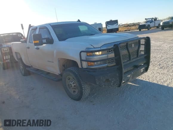 ✅ 2019 Chevrolet Silverado 2500HD Work Truck • VIN: 2GC2KREG8K1110444 • Lot: 43859123. Listed on IAAI with 244,213 mi. Free auction sales archive from the USA and detailed vehicle history report at DreamBid. Image 1.