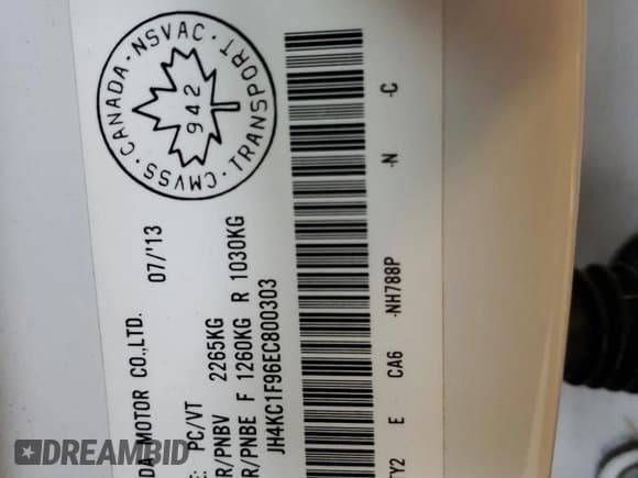 ✅ 2014 Acura RLX Advance • VIN: JH4KC1F96EC800303 • Lot: 79109624. Listed on Copart with 167,868 mi. Free auction sales archive from the USA and detailed vehicle history report at DreamBid. Image 15.