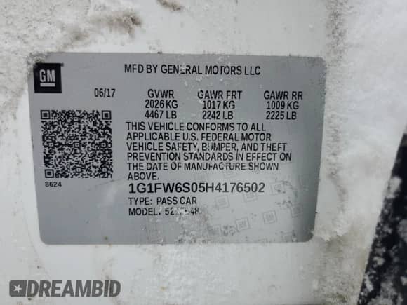 2017 Chevrolet Bolt EV LT с VIN 1G1FW6S05H4176502, выставлен на аукционе Copart как лот 38347194 с пробегом 112 513 миль миль и . История ставок и продаж доступна на DreamBid. Изображение 12.