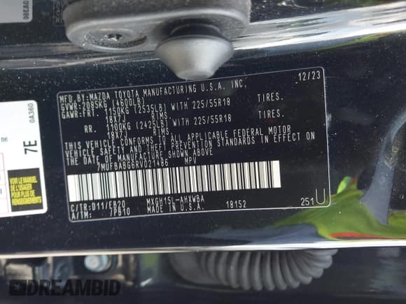 ✅ 2024 Toyota Corolla Cross Hybrid S • VIN: 7MUFBABG6RV021486 • Lot: 43543897. Wystawiony na IAAI z przebiegiem 31 093 mil. Bezpłatny archiwum sprzedaży aukcyjnych z USA i szczegółowy raport historii pojazdu na DreamBid. Zdjęcie 9.