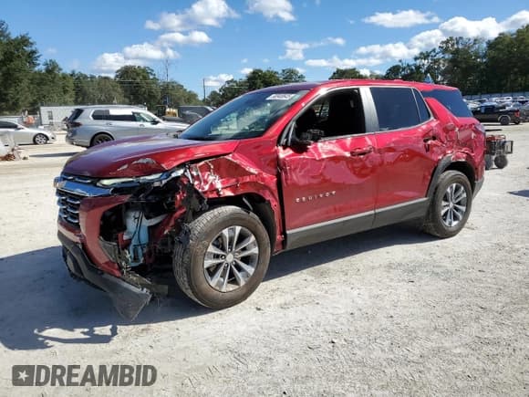 ✅ 2025 Chevrolet Equinox FWD LT • VIN: 3GNAXHEG3SL293121 • Лот: 90948645. Опубликован ранее на Copart с пробегом 13 259 миль. Бесплатный доступ к архиву аукционных продаж из США и подробный отчёт об истории автомобиля на DreamBid. Изображение 1.