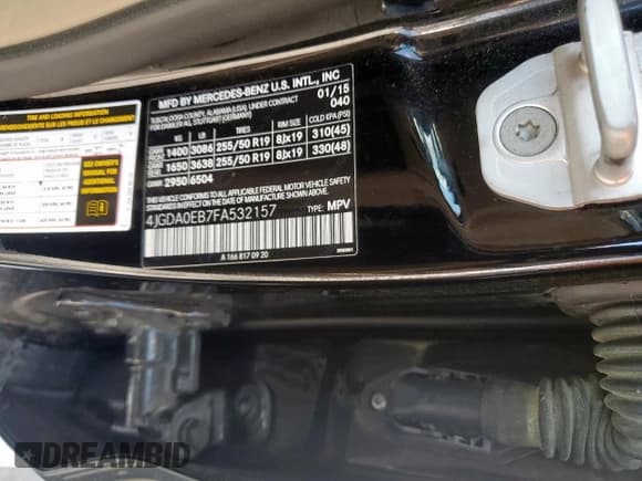 ✅ 2015 Mercedes-Benz M 250 • VIN: 4JGDA0EB7FA532157 • Lot: 68215585. Wystawiony na Copart z przebiegiem 121 057 mil. Bezpłatny archiwum sprzedaży aukcyjnych z USA i szczegółowy raport historii pojazdu na DreamBid. Zdjęcie 13.