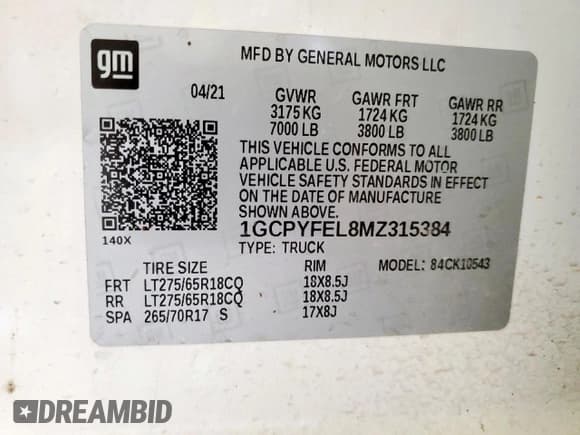 ✅ 2021 Chevrolet Silverado 1500 LT Trail Boss • VIN: 1GCPYFEL8MZ315384 • Lot: 66251155. Wystawiony na Copart z przebiegiem 110 053 mil. Bezpłatny archiwum sprzedaży aukcyjnych z USA i szczegółowy raport historii pojazdu na DreamBid. Zdjęcie 12.