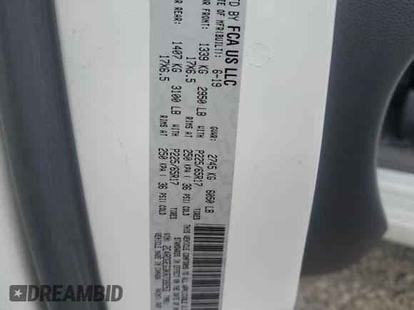 ✅ 2019 Dodge Grand Caravan GT • VIN: 2C4RDGEG3KR739253 • Лот: 80519095. Опубликован ранее на Copart с пробегом 70 343 миль. Бесплатный доступ к архиву аукционных продаж из США и подробный отчёт об истории автомобиля на DreamBid. Изображение 13.