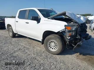 ✅ 2024 Chevrolet Silverado 1500 Work Truck • VIN: 1GCUDAED4RZ106919 • Lot: 43236335. Listed on IAAI with 56,572 mi. Free auction sales archive from the USA and detailed vehicle history report at DreamBid. Image 1.
