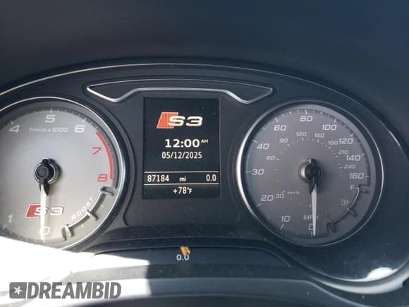 ✅ 2015 Audi S3 Premium Plus • VIN: WAUBFGFF7F1117828 • Lot: 56778335. Listed on Copart with Not provided. Free auction sales archive from the USA and detailed vehicle history report at DreamBid. Image 9.