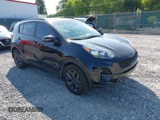 ✅ 2022 Kia Sportage Nightfall • VIN: KNDP6CAC3N7009295 • Lot: 42365743. Listed on IAAI with 35,246 mi. Free auction sales archive from the USA and detailed vehicle history report at DreamBid. Image 1.