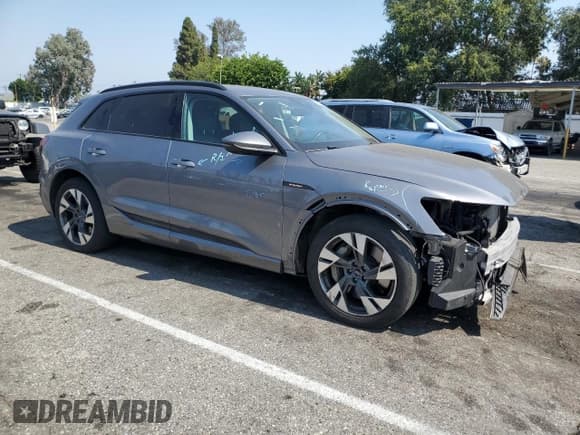 ✅ 2021 Audi e-tron Premium • VIN: WA1AAAGE9MB008966 • Lot: 64599375. Listed on Copart with 42,337 mi. Free auction sales archive from the USA and detailed vehicle history report at DreamBid. Image 4.