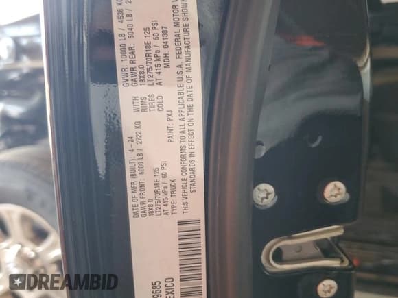 ✅ 2024 Ram 2500 Big Horn • VIN: 3C6UR5DL7RG269685 • Lot: 85379685. Listed on Copart with 16,133 mi. Free auction sales archive from the USA and detailed vehicle history report at DreamBid. Image 13.