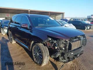 2023 Hyundai Palisade Calligraphy with VIN KM8R74GEXPU642705, listed as a IAAI auction lot 43240972 with 50,509 mi miles and . Bid and sale history available at DreamBid. Image 1.