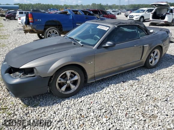 ✅ 2002 Ford Mustang GT Deluxe • VIN: 1FAFP45X02F191248 • Lot: 64634375. Listed on Copart with Not provided. Free auction sales archive from the USA and detailed vehicle history report at DreamBid. Image 1.