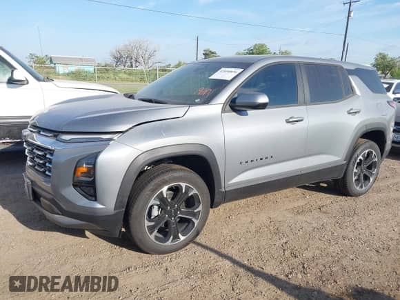 2025 Chevrolet Equinox FWD LT z VIN 3GNAXHEG0SL299975, wystawiony jako IAAI lot #42050836 z przebiegiem 1 129 mil mil oraz . Historia ofert i sprzedaży dostępna na DreamBid. Obrazek 2.