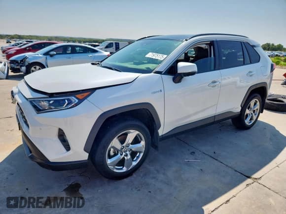 ✅ 2020 Toyota RAV4 Hybrid Limited • VIN: JTMD6RFV3LD500643 • Lot: 71975175. Listed on Copart with 19,629 mi. Free auction sales archive from the USA and detailed vehicle history report at DreamBid. Image 1.
