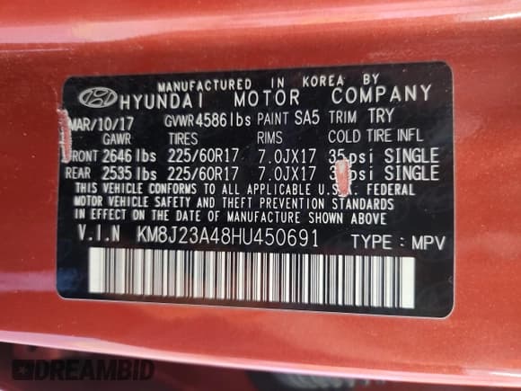 ✅ 2017 Hyundai Tucson SE • VIN: KM8J23A48HU450691 • Lot: 93308645. Wystawiony na Copart z przebiegiem 150 480 mil. Bezpłatny archiwum sprzedaży aukcyjnych z USA i szczegółowy raport historii pojazdu na DreamBid. Zdjęcie 13.