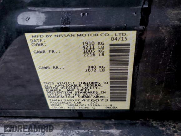 ✅ 2015 Nissan Altima SL • VIN: 1N4AL3APXFC426073 • Лот: 94705145. Опубликован ранее на Copart с пробегом 185 044 миль. Бесплатный доступ к архиву аукционных продаж из США и подробный отчёт об истории автомобиля на DreamBid. Изображение 12.