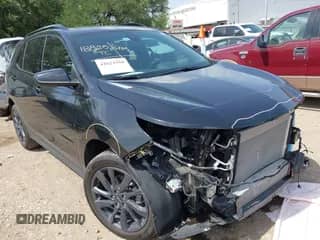 2024 Chevrolet Equinox RS with VIN 3GNAXMEG0RL166930, listed as a IAAI auction lot 42622550 with 9,219 mi miles and . Bid and sale history available at DreamBid. Image 1.