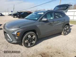 2025 Hyundai Kona SEL with VIN KM8HBCAB2SU215403, listed as a Copart auction lot 44736575 with 3,195 mi miles and Clean title. Bid and sale history available at DreamBid. Image 1.