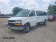 ✅ 2020 Chevrolet Express Passenger LT • VIN: 1GAZGPFG1L1147161 • Lot: 42477161. Listed on IAAI with 79,432 mi. Free auction sales archive from the USA and detailed vehicle history report at DreamBid. Image 2.