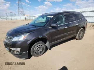 2017 Chevrolet Traverse LT z VIN 1GNKVHKD3HJ186588, wystawiony jako Copart lot #81852355 z przebiegiem Nie podano mil oraz Szkoda całkowita • Salvage title. Historia ofert i sprzedaży dostępna na DreamBid. Obrazek 1.