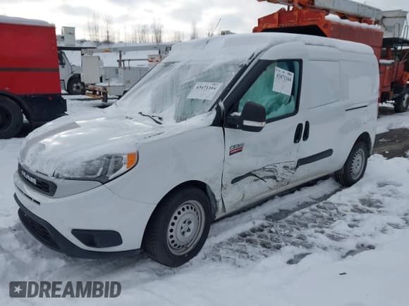 ✅ 2022 Ram ProMaster City Cargo Tradesman • VIN: ZFBHRFAB2N6Y72487 • Лот: 43471164. Опубликован ранее на IAAI с пробегом 62 268 миль. Бесплатный доступ к архиву аукционных продаж из США и подробный отчёт об истории автомобиля на DreamBid. Изображение 2.