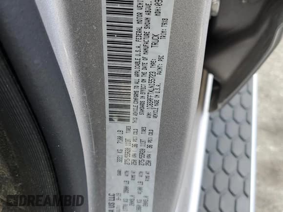 ✅ 2020 Ram 1500 Big Horn • VIN: 1C6SRFFTXLN155723 • Lot: 67360985. Listed on Copart with 45,660 mi. Free auction sales archive from the USA and detailed vehicle history report at DreamBid. Image 12.