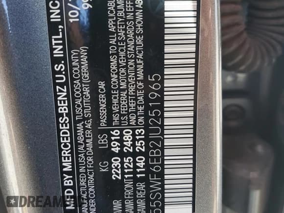 ✅ 2018 Mercedes-Benz C 43 AMG • VIN: 55SWF6EB2JU251965 • Lot: 67585245. Wystawiony na Copart z przebiegiem 75 579 mil. Bezpłatny archiwum sprzedaży aukcyjnych z USA i szczegółowy raport historii pojazdu na DreamBid. Zdjęcie 13.