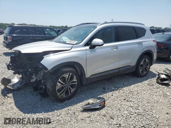 ✅ 2020 Hyundai Santa Fe Limited • VIN: 5NMS53AA6LH149391 • Lot: 57680123. Wystawiony na Copart z przebiegiem 55 463 mil. Bezpłatny archiwum sprzedaży aukcyjnych z USA i szczegółowy raport historii pojazdu na DreamBid. Zdjęcie 1.