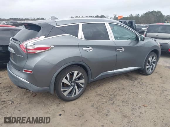 ✅ 2017 Nissan Murano Platinum • VIN: 5N1AZ2MGXHN147112 • Lot: 41736336. Listed on IAAI with 258,205 mi. Free auction sales archive from the USA and detailed vehicle history report at DreamBid. Image 4.
