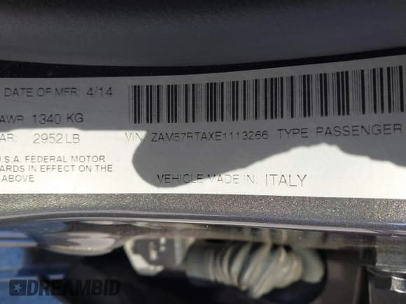 ✅ 2014 Maserati Ghibli S Q4 • VIN: ZAM57RTAXE1113266 • Lot: 43653017. Wystawiony na IAAI z przebiegiem 90 198 mil. Bezpłatny archiwum sprzedaży aukcyjnych z USA i szczegółowy raport historii pojazdu na DreamBid. Zdjęcie 9.