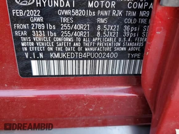 ✅ 2023 Genesis GV60 Performance • VIN: KMUKEDTB4PU002400 • Лот: 80737795. Опубликован ранее на Copart с пробегом 6 616 миль. Бесплатный доступ к архиву аукционных продаж из США и подробный отчёт об истории автомобиля на DreamBid. Изображение 13.