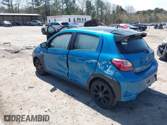 ✅ 2024 Mitsubishi Mirage Black Edition • VIN: ML32AWHJ9RH006256 • Lot: 41887802. Listed on IAAI with 5,396 mi. Free auction sales archive from the USA and detailed vehicle history report at DreamBid. Image 3.