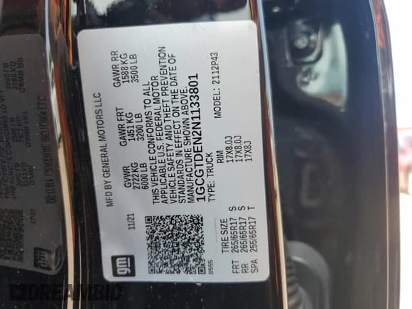 ✅ 2022 Chevrolet Colorado 4WD Z71 • VIN: 1GCGTDEN2N1133801 • Лот: 67183264. Опубликован ранее на Copart с пробегом 32 082 миль. Бесплатный доступ к архиву аукционных продаж из США и подробный отчёт об истории автомобиля на DreamBid. Изображение 14.