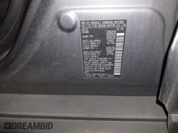 ✅ 2019 Nissan Rogue SV • VIN: KNMAT2MT5KP532169 • Лот: 43646131. Опубликован ранее на IAAI с пробегом 111 506 миль. Бесплатный доступ к архиву аукционных продаж из США и подробный отчёт об истории автомобиля на DreamBid. Изображение 9.