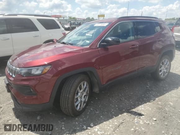 ✅ 2022 Jeep Compass Latitude Lux • VIN: 3C4NJDFB5NT179343 • Lot: 53876885. Wystawiony na Copart z przebiegiem 18 427 mil. Bezpłatny archiwum sprzedaży aukcyjnych z USA i szczegółowy raport historii pojazdu na DreamBid. Zdjęcie 1.