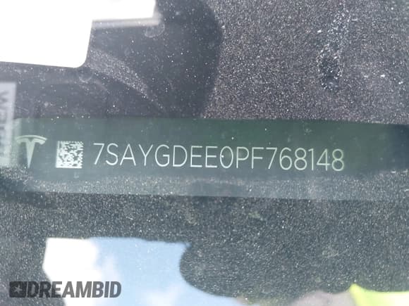 ✅ 2023 Tesla Model Y Long Range • VIN: 7SAYGDEE0PF768148 • Лот: 43656385. Опубликован ранее на IAAI с пробегом 44 126 миль. Бесплатный доступ к архиву аукционных продаж из США и подробный отчёт об истории автомобиля на DreamBid. Изображение 23.