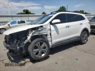 2016 Hyundai Santa Fe Limited z VIN KM8SRDHF9GU140528, wystawiony jako Copart lot #60751555 z przebiegiem 143 681 mil mil oraz Szkoda całkowita • Salvage title. Historia ofert i sprzedaży dostępna na DreamBid. Obrazek 1.